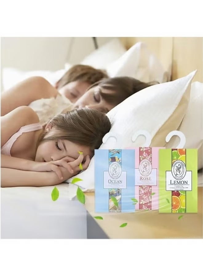 أكياس معطرة، 12 كيسًا، معطرات للخزانة والأدراج، تدوم طويلًا، مناسبة للأدراج والخزائن والحمامات والسيارات - Image 3